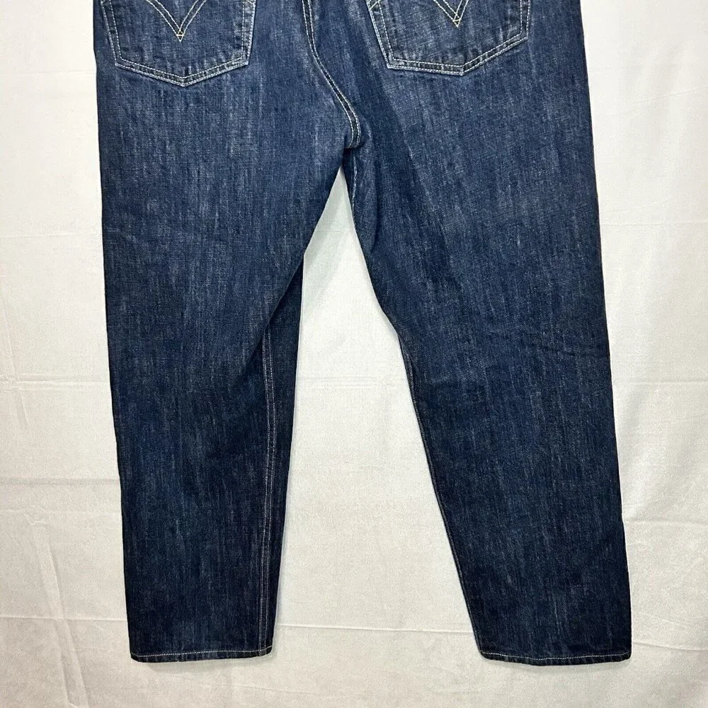 Levis 501 Jeans Regular Button Fly Straight Leg Denim Tag: 40x32 Actual: 38x30